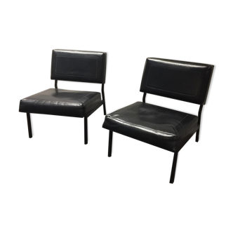 Paire de chauffeuses circa 1960