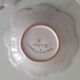 3 small signed Moustiers decorated plates with lace