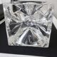 Daum france, rare cendrier cube "roc22", vers 1975, tbe