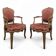 Pair of Louis XV period armchairs with re-engraving