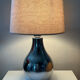 Lampe design en métal chromé