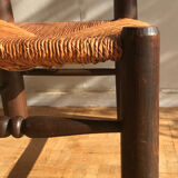 Wooden chair and straw 1950