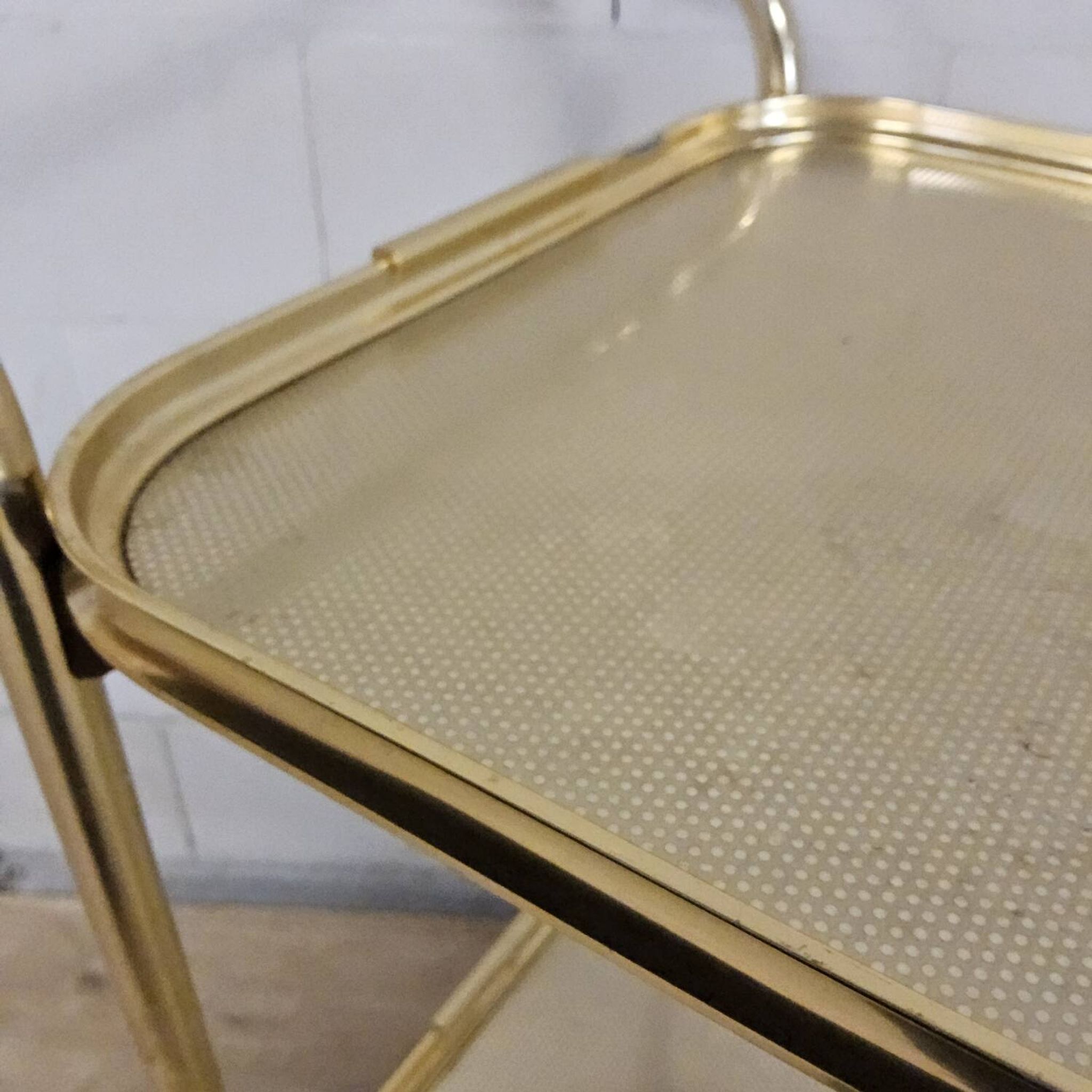 Vintage Carefree English serving trolley gold-coloured 50s/60s