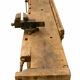 French carpenter's workbench made of solid beech, early 20th century.