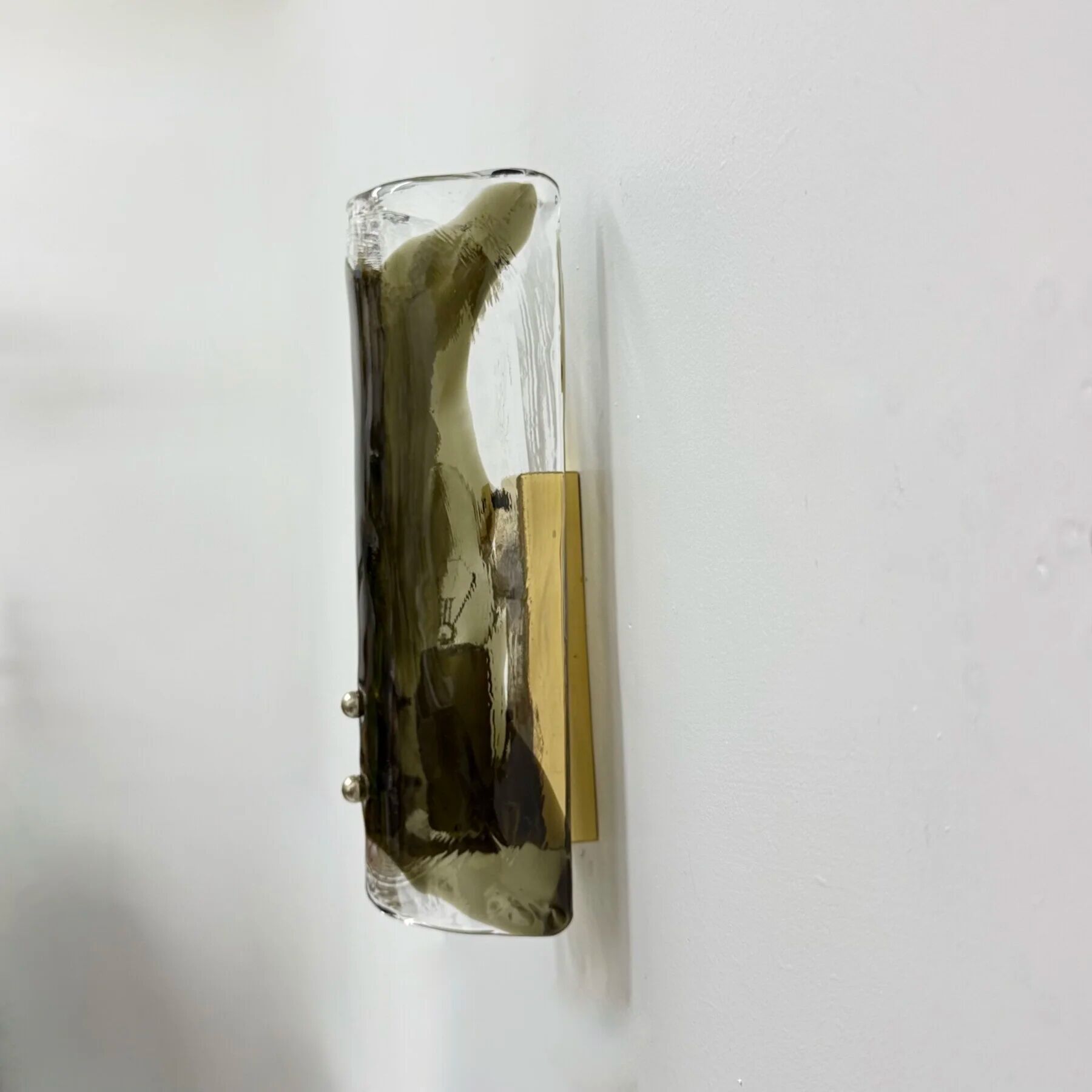 Mid-century glass wall lamp sconce J.T. Kalmar, 1970s, Germany