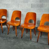 Suite of 4 chairs 515 by Oswald Haerdtl for TON