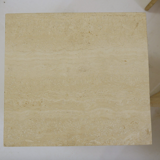 Set of 3 tables in travertine 1970
