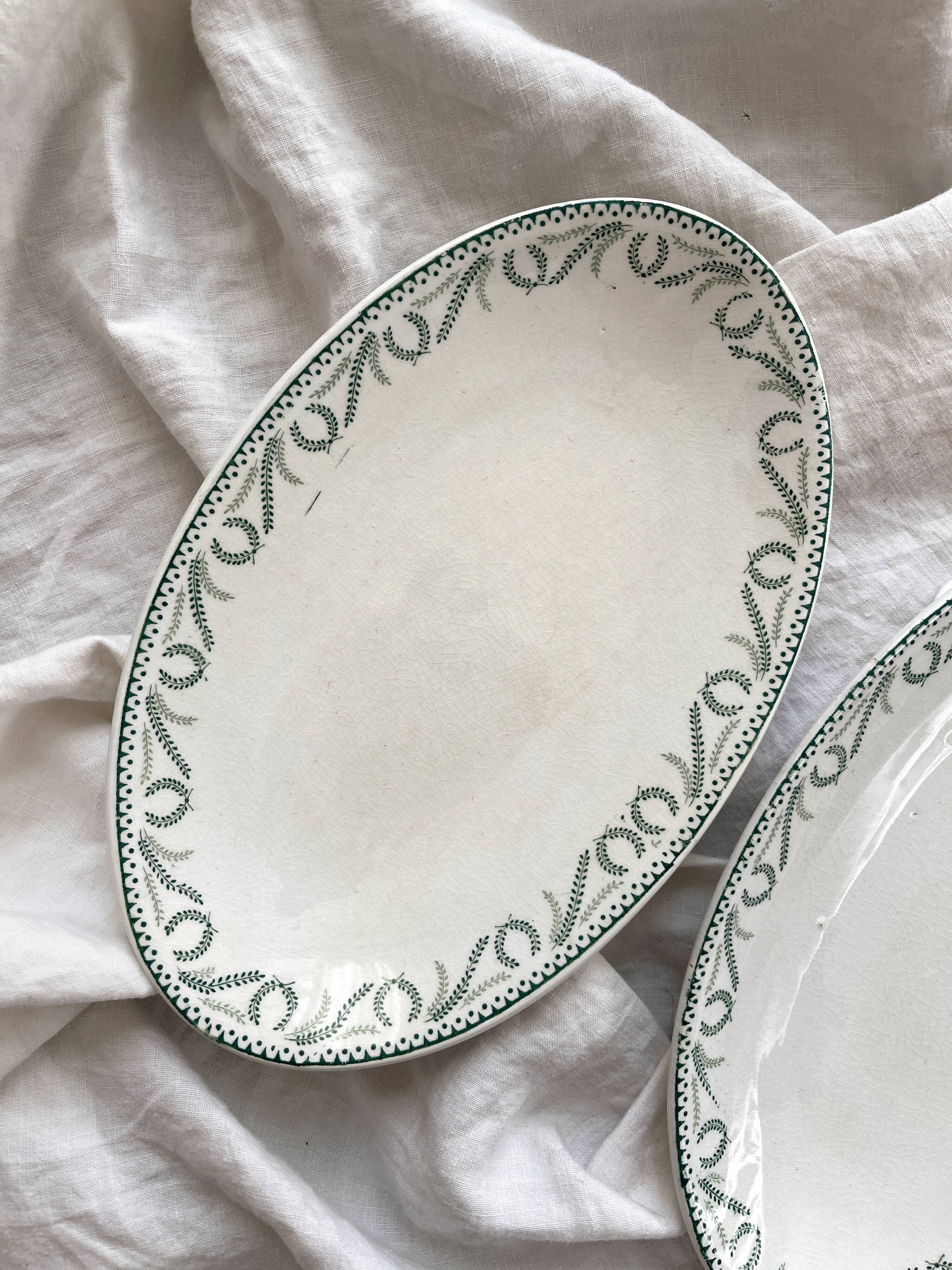 2 "Crown" ironstone bowls Boch Frères Keramis La Louvière