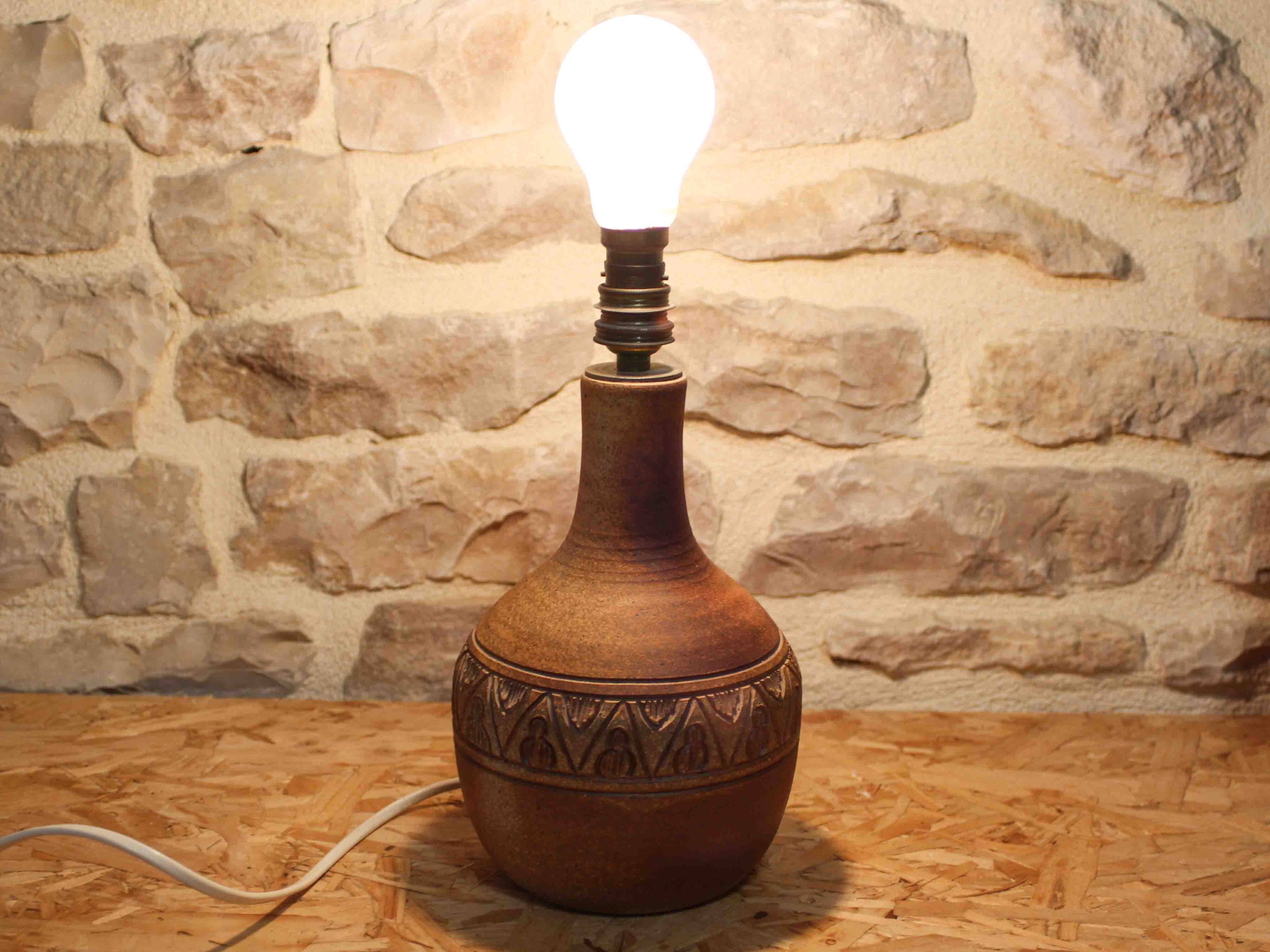 Stoneware lamp base