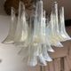Pair of Murano chandeliers in petal by Paolo Venini