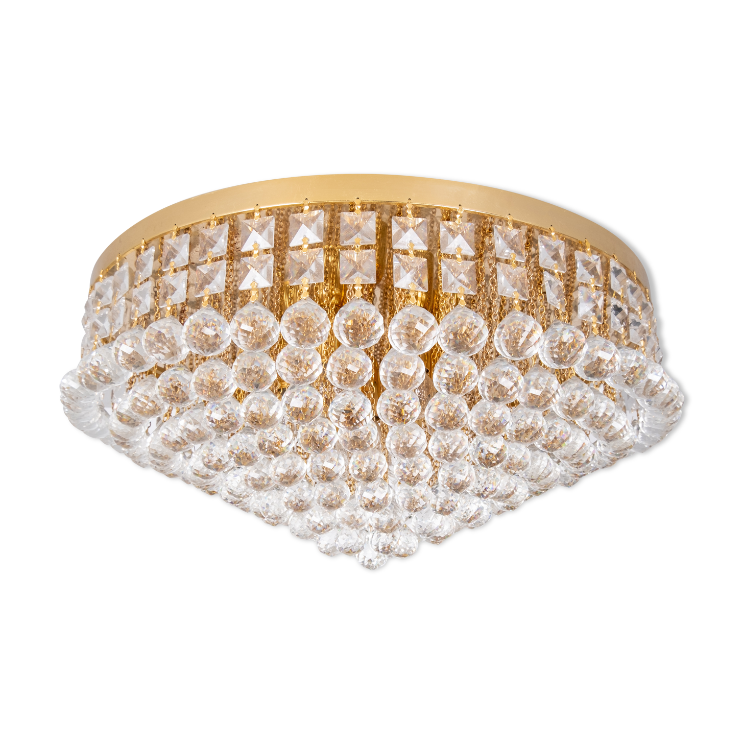 Swarovski chrystal ball chandelier, 1970s