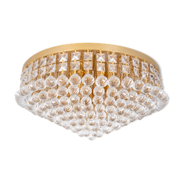 Lustre de boule de chrystal de Swarovski, années 70