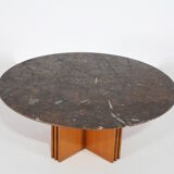 Heinz Lilienthal fossil stone coffee table with certificate