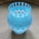 Vintage turquoise glass vase