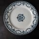 Set of 6 dinner plates Terre de Fer E. Bourgeois, Excelsior model