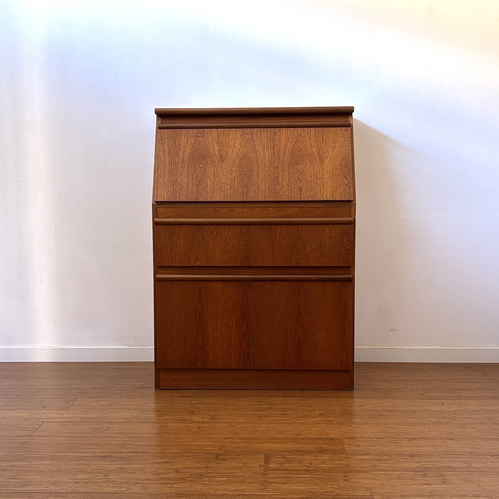 Teak secretary by Morris of Glasgow – 1960s