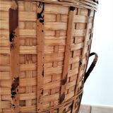 Large wicker basket / high rattan - Rattan pan / wicker XXL