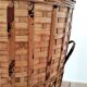Large wicker basket / high rattan - Rattan pan / wicker XXL