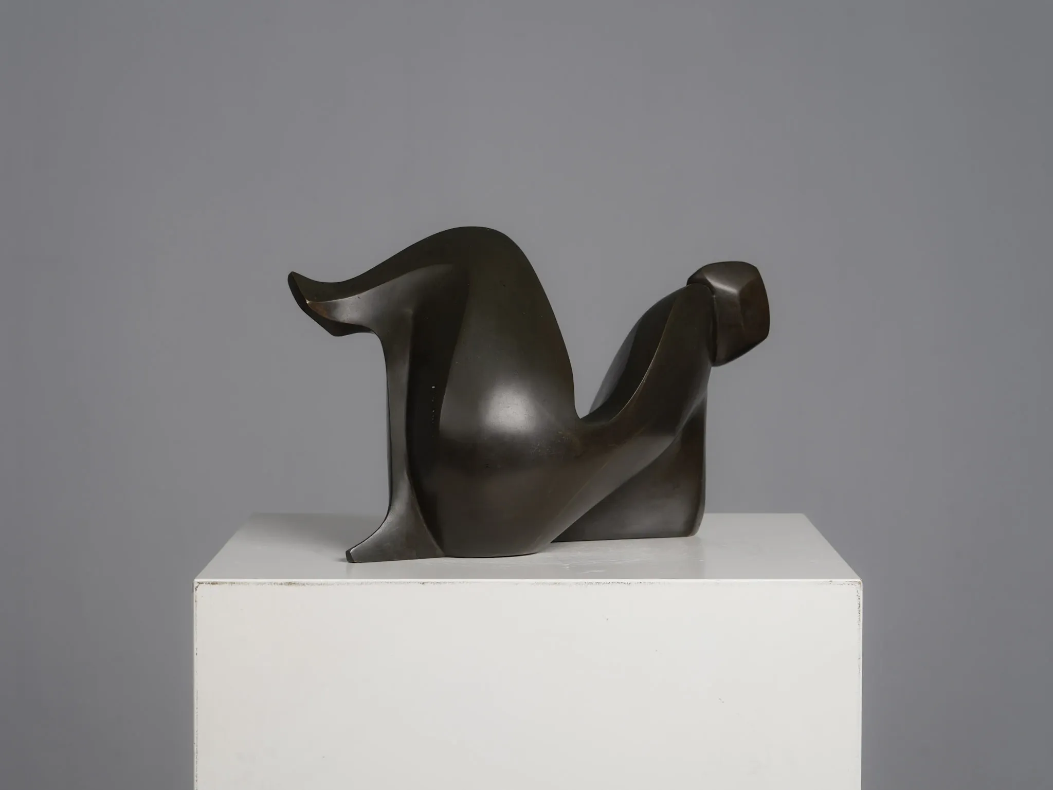 Abstract bronze female figure sculpture by Francine Govers, Netherlands, 1990s