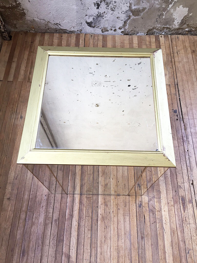 Console coffee table mirror