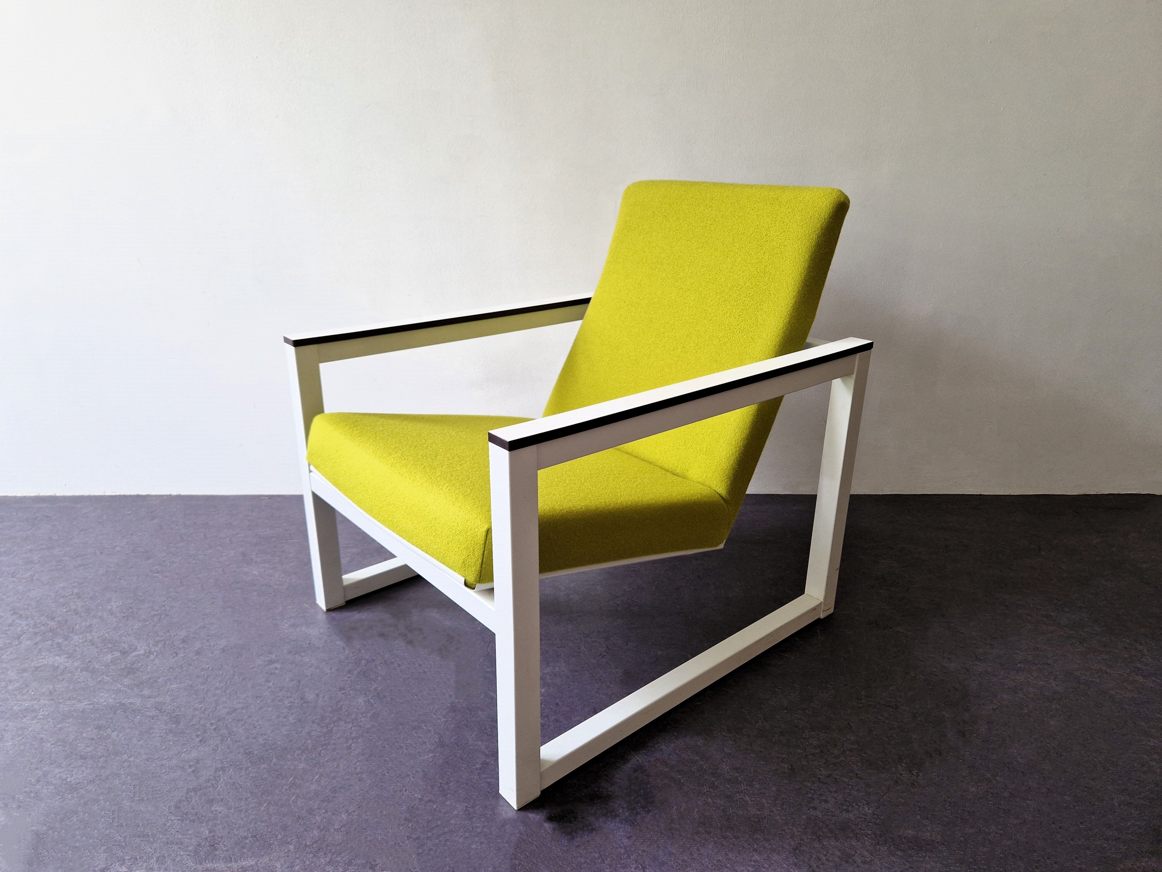 Reupholstered lounge chair by Tjerk Reijenga and Friso Kramer for Pilastro, The Netherlands 1960's