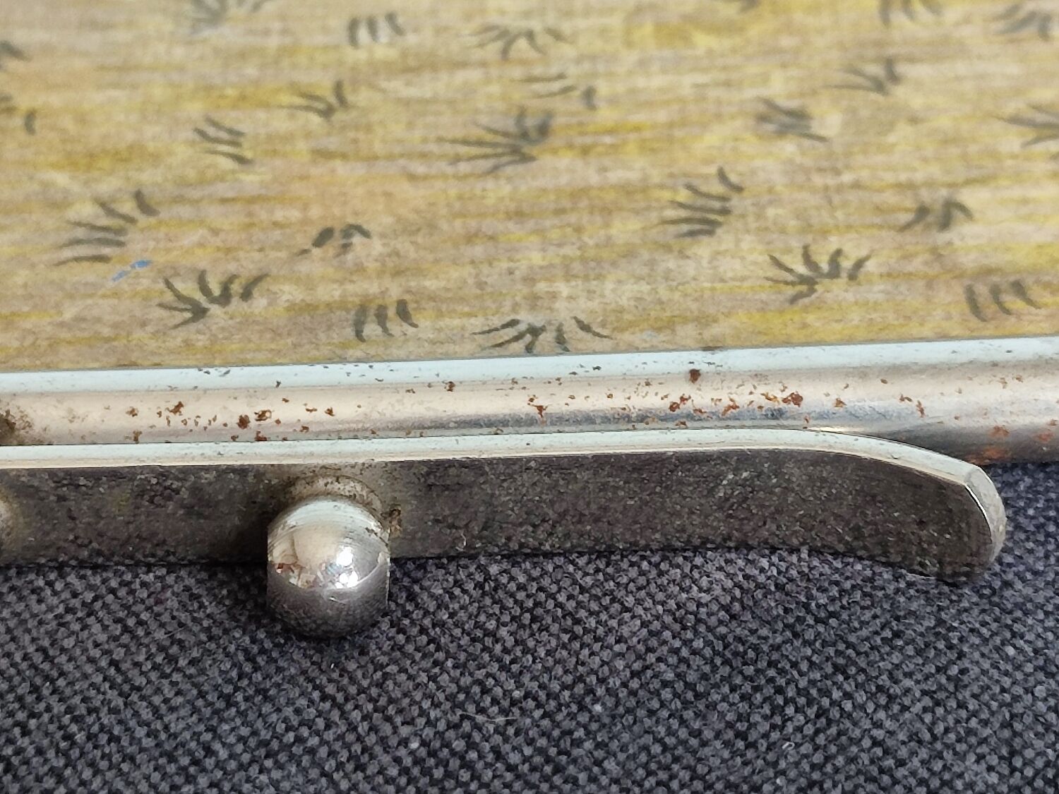 Beveled barber mirror 21x25cm