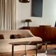 Paul Legeard coffee table with smoked glass and vintage chrome from the 1970s.