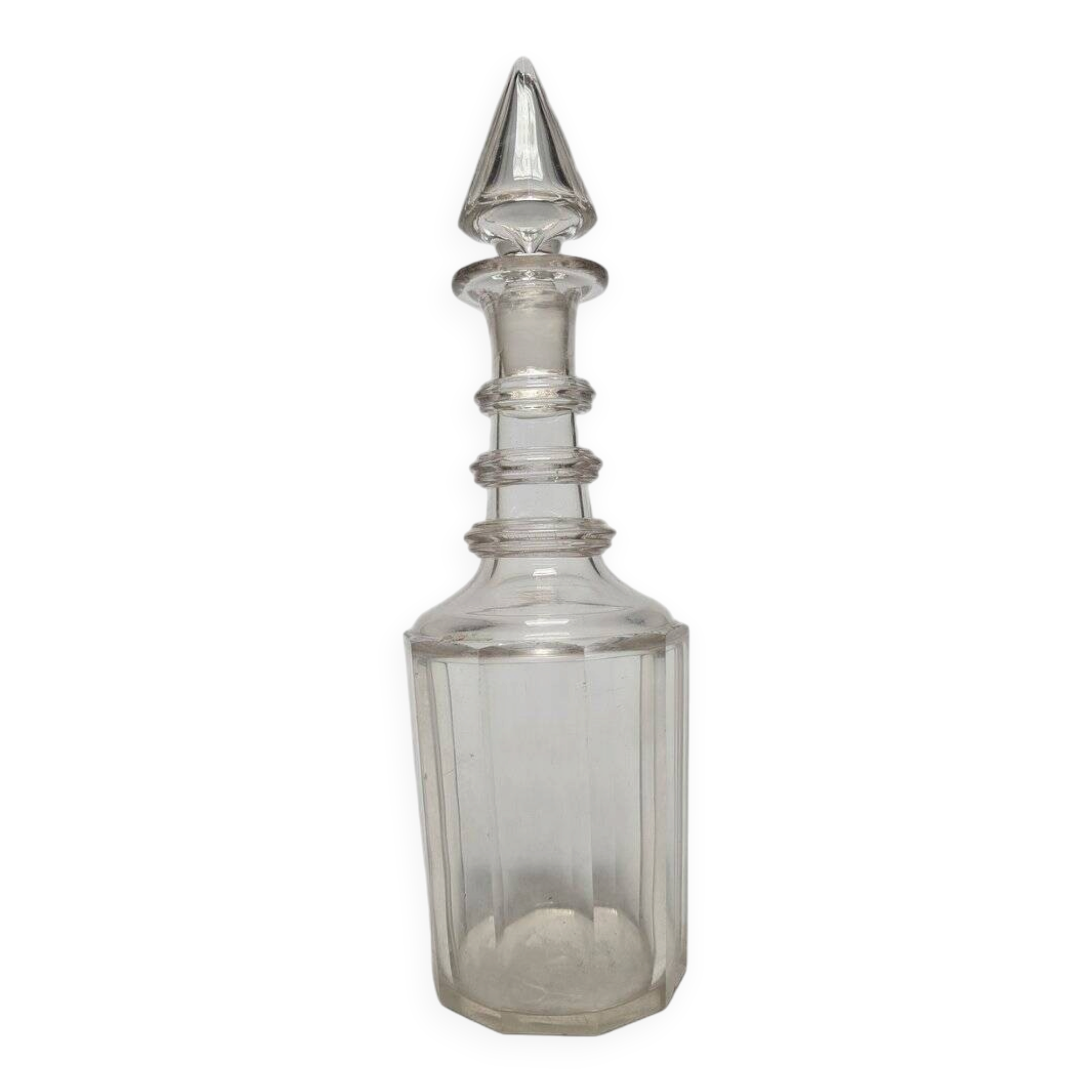 Carafe en cristal Biedermeier, Danemark, années 1890