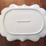 Pair of small porcelain dishes painted with birds and flowers 19th