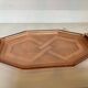 Vintage pink glass platter in Rosaline style A