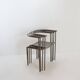 Ensemble de 4 chaises en métal gris dans le style du modèle « Von Vogelsans » de Starck