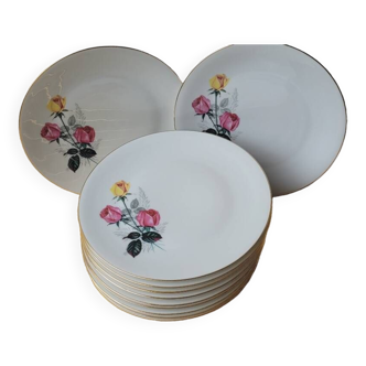 Assiettes plates 60's