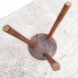 Wooden tripod country stool