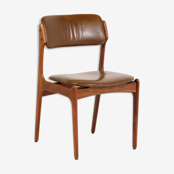 Rosewood and leather chair by Erik Buch for Oddense Maskinsnedkeri 1960