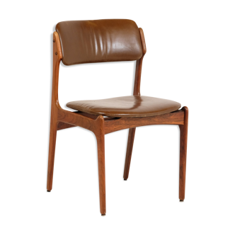 Rosewood and leather chair by Erik Buch for Oddense Maskinsnedkeri 1960