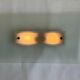 Pair of design midcentury wall or ceiling lamps/flushmounts - 1970s