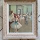 Old reproduction "The Dance Class" after Edgar Degas