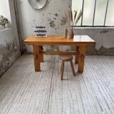 Farmhouse table, mountain furniture from the 50s
