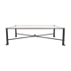 Vintage table, brass glass metal, circa 1950