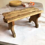 Small wooden farm bench