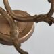 Antique brass wall sconce with two arms, Louis XV style.