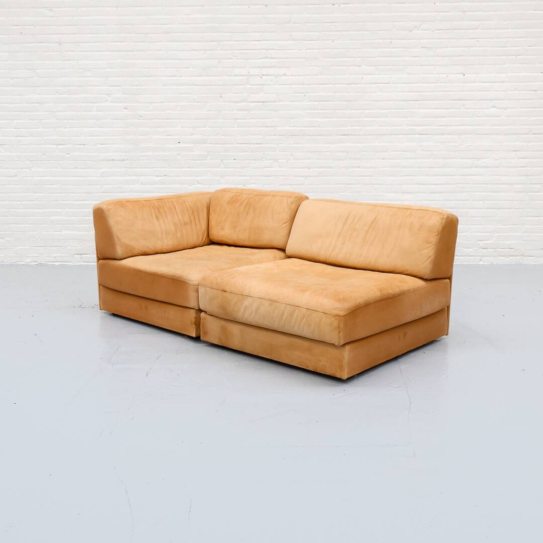 Leather DS-76 Two-Seater Sofa by De Sede