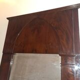 Large Empire period mahogany mirror or trumeau