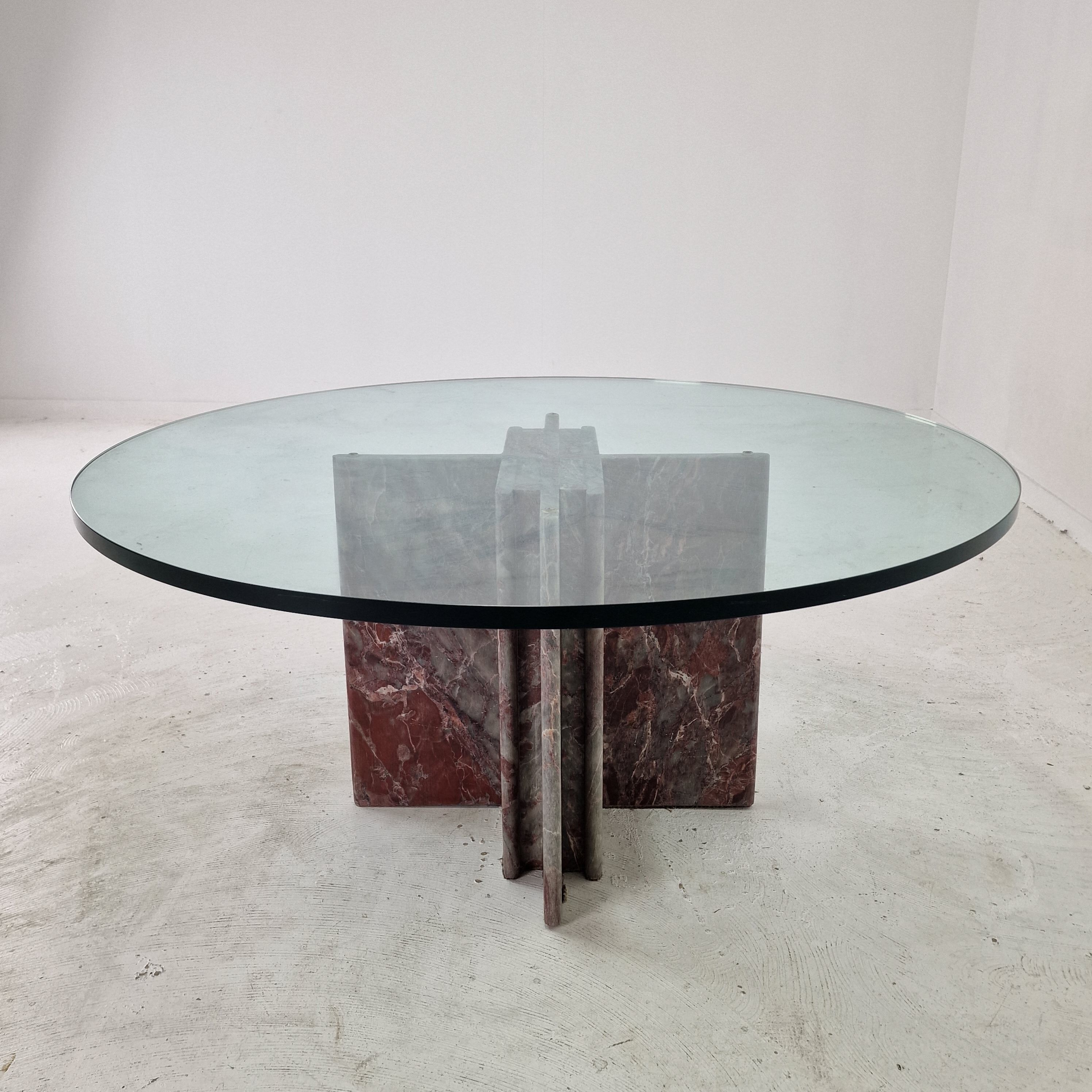 Italian Marble Coffee Table, 1980's