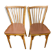 2 Baumann chairs No.12 brown seat