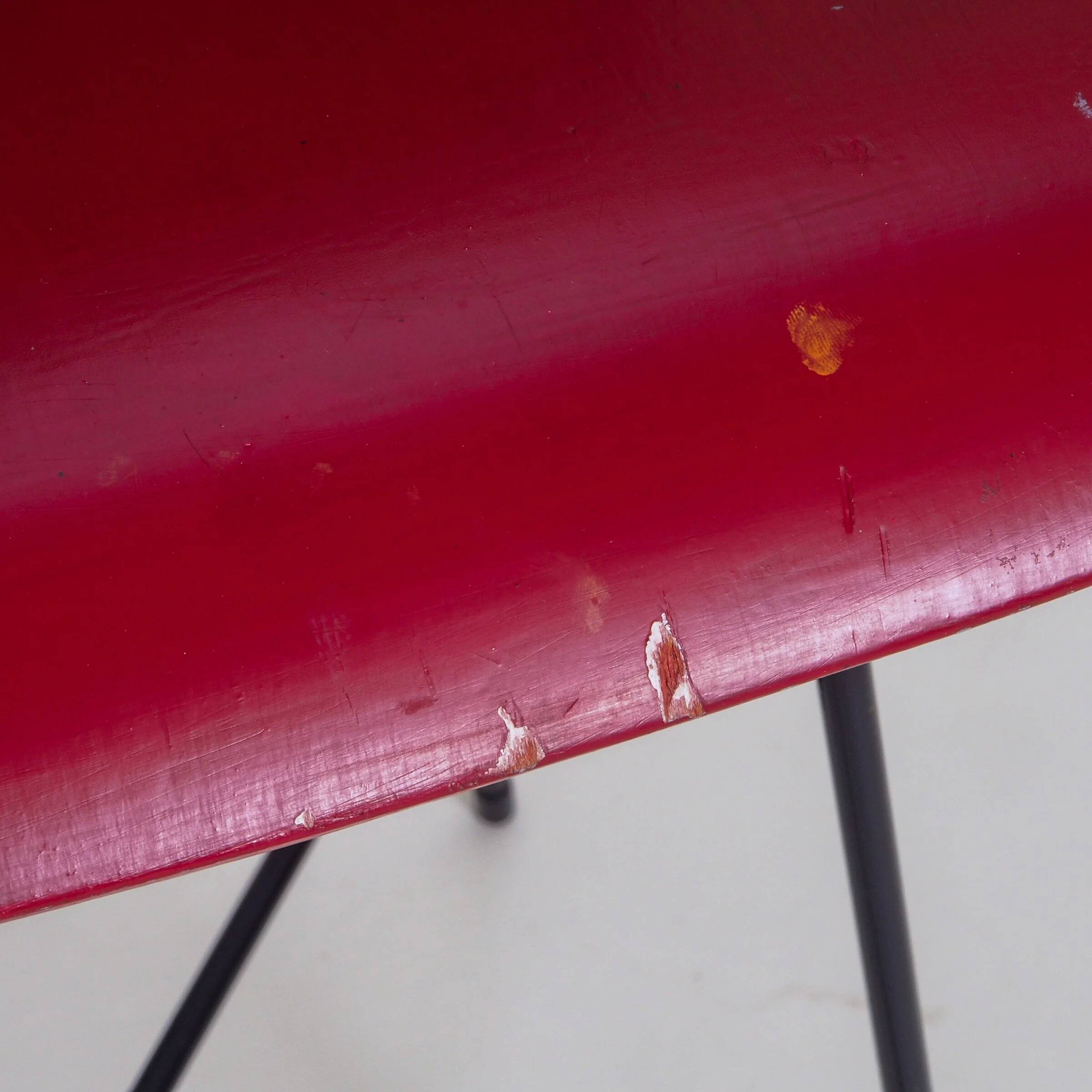 Modernist bar stool attributed to Coen De Vries for Everest