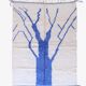 Blue and White Berber Rug - 345 x 252 cm