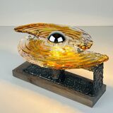 Vintage Brutalist wall light, Italy, 1970s