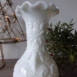 White opaline vase