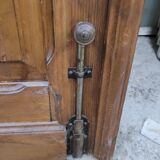 3 portes de séparation en verre gravé avec bâti